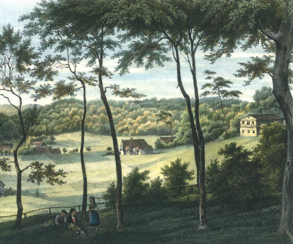 1817 Blick vom Kulm auf das Land um 1830 Heinrich Karstaedt