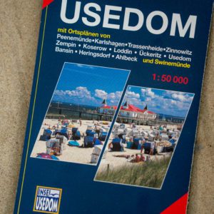 Mapa de ciclismo y senderismo de la isla de Usedom 2022-2024