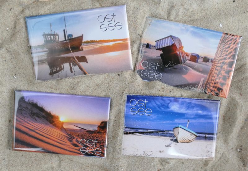 Usedom Ostsee Magnet  Poly Souvenir Germany Meer Strand Anker 